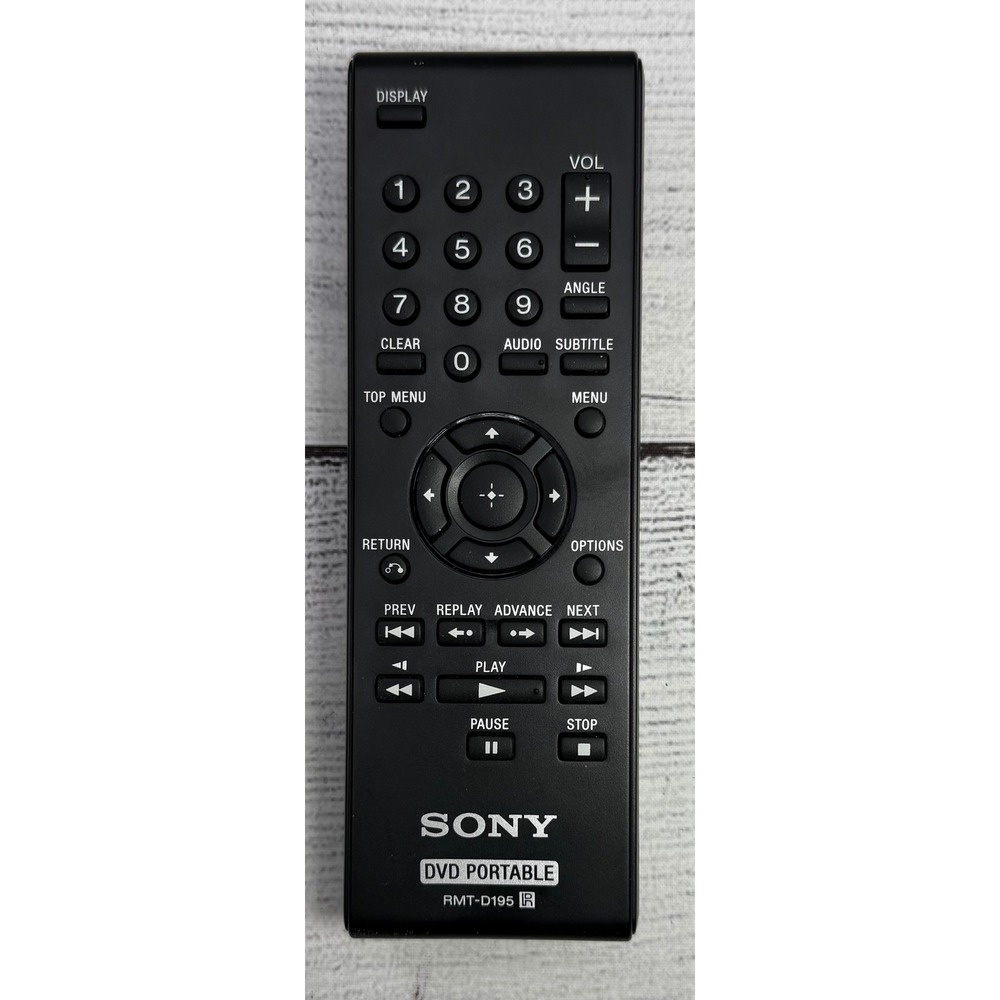 Genuine Sony RMT-D195 DVD‎ Portable Player Remote Control - Tested